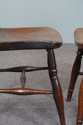 Antique 18th Century English Windsor Dining Room Chairs, Set of 6-HPP-1706151