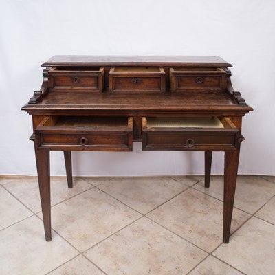 Antique 18th Century Louis XVI Desk in Solid Walnut-KKK-1315452