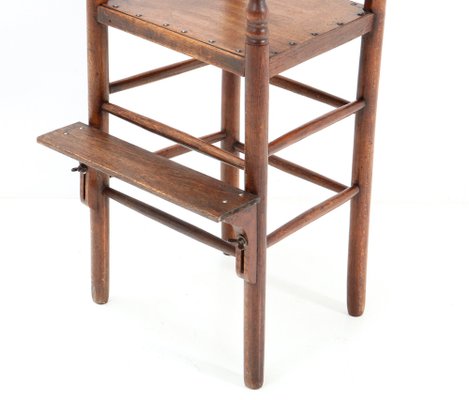 Antique 19th Century Beech Country Ladder Back Children's Chair-MY-1315226