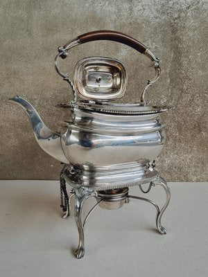 Antique 19th Century English Silver Plated Bouilloir Teapot-IFQ-1210218