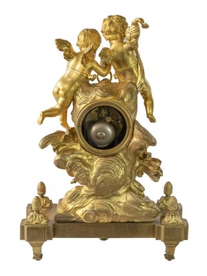 Antique 19th Century French Gilded Bronze Mantel Clock-ZVH-1294950