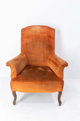 Antique 19th Century French Napoleon III Walnut Armchair, 1880-RIU-1250259