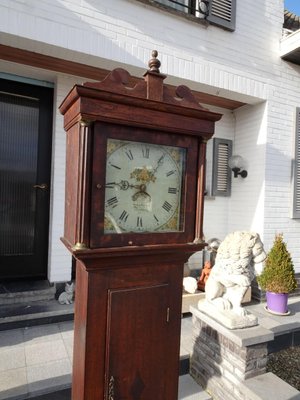 Antique 19th Century Longcase Oak Grandfather Clock by John Leach Romsey-AWL-1168138