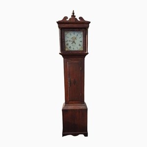 Antique 19th Century Longcase Oak Grandfather Clock by John Leach Romsey-AWL-1168138