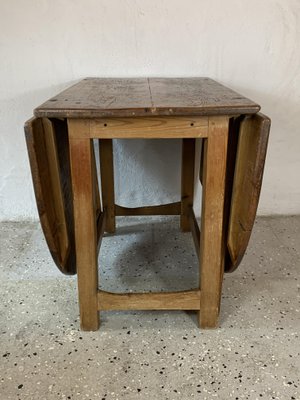 Antique 19th-Century Swedish Farmhouse Drop Leaf Table-IJL-1186403