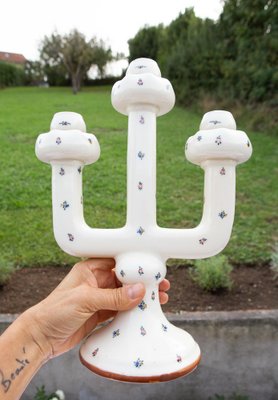 Antique 3-Arm Hand Painted Candelabra, 1920s-JWI-1737437