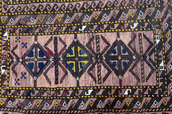 Antique Afghan Baluch Rug, 1910s-JZV-1453660