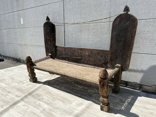 Antique Afghan Cedar Chair Bed, 1800s-UZN-1394078