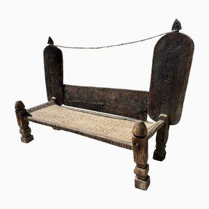 Antique Afghan Cedar Chair Bed, 1800s-UZN-1394078