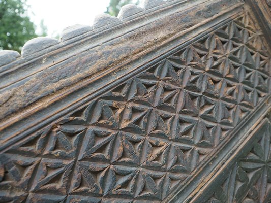 Antique Afghan Chest in Wood, 1930s-UZN-1399182