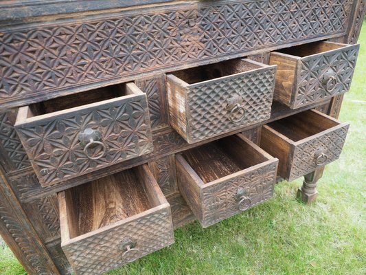 Antique Afghan Chest in Wood, 1930s-UZN-1399182