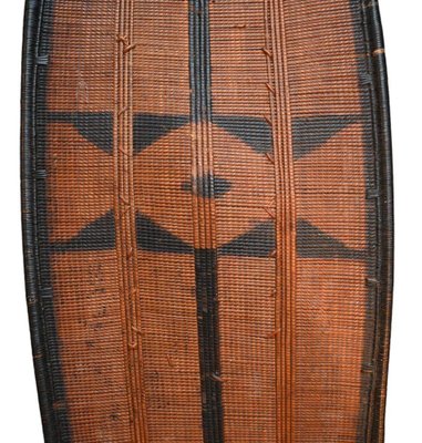 Antique African Fiber War Shield from the Ngbandi Tribe-RIK-1821581