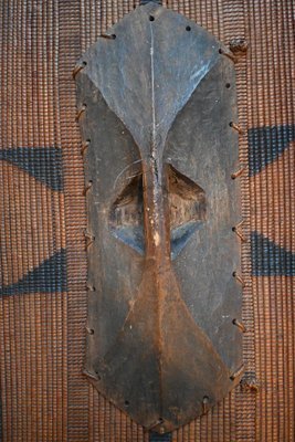 Antique African Fiber War Shield from the Ngbandi Tribe-RIK-1821581