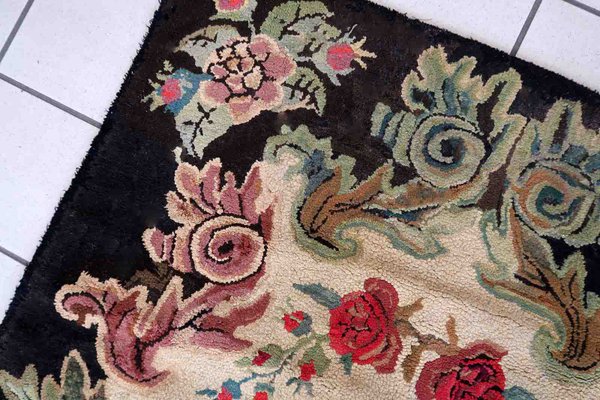 Antique American Hooked Rug, 1880s-JZV-1427244