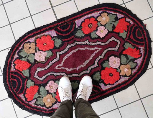 Antique American Hooked Rug, 1890s-JZV-1427247