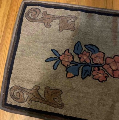 Antique American Hooked Rug, 1900s-JZV-1187559