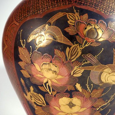 Antique Arita Lacquered Porcelain Vase-GIW-811802