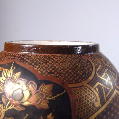 Antique Arita Lacquered Porcelain Vase-GIW-811802