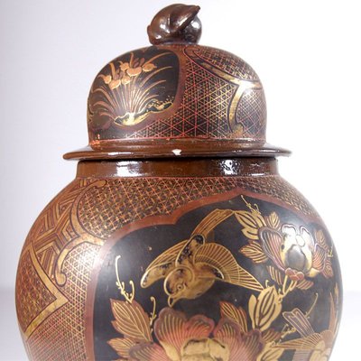 Antique Arita Lacquered Porcelain Vase-GIW-811802