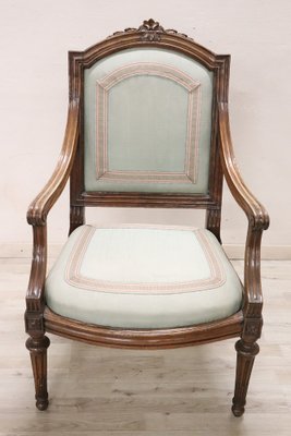 Antique Armchair in Walnut, 18th Century-DCO-1757151