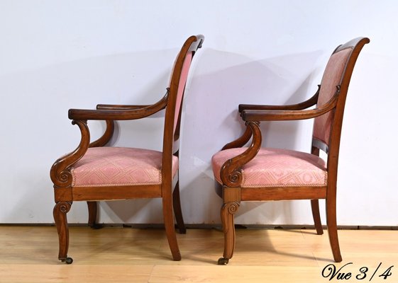 Antique Armchairs in Mahogany, Set of 2-RVK-2020362