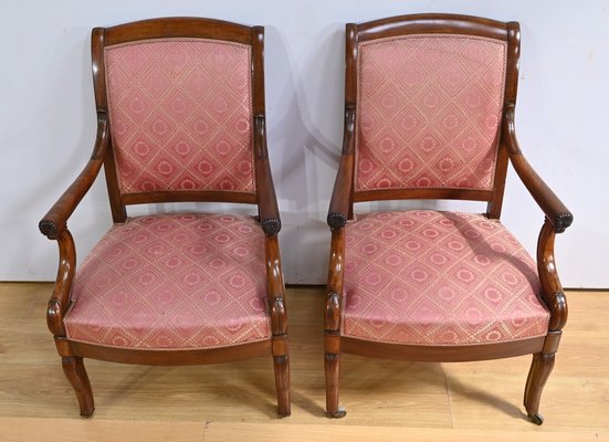 Antique Armchairs in Mahogany, Set of 2-RVK-2020362