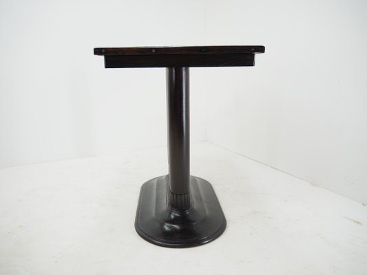 Antique Art Deco Game Table with Iron Base, 1920s-TZ-1388960