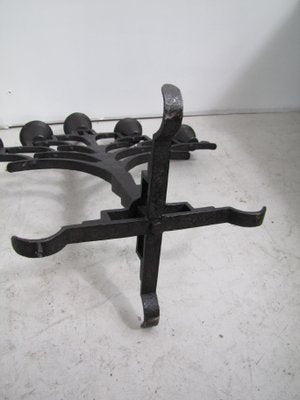 Antique Art Deco Iron Candleholder in the Style of Koloman Moser-GJF-733763