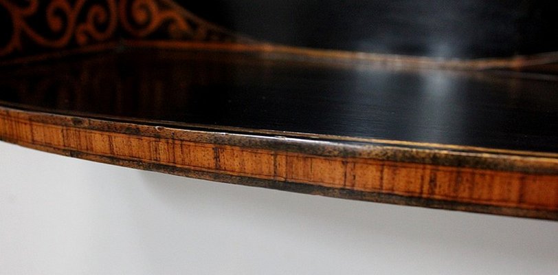 Antique Art Nouveau Blackened Rosewood Shelf, 1900s-RVK-746356