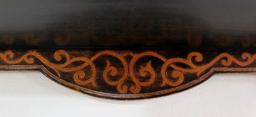 Antique Art Nouveau Blackened Rosewood Shelf, 1900s-RVK-746356