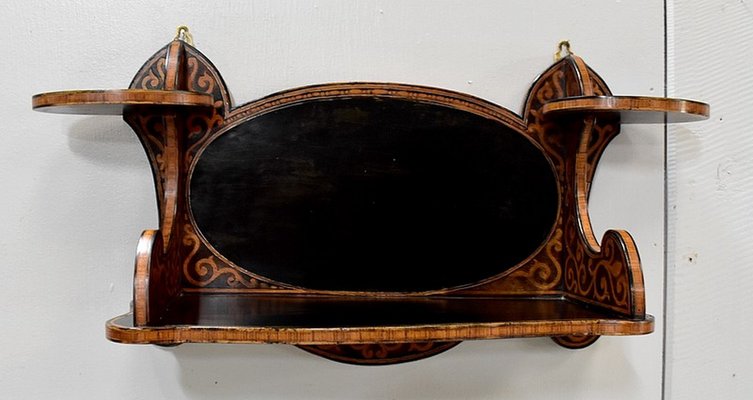 Antique Art Nouveau Blackened Rosewood Shelf, 1900s-RVK-746356