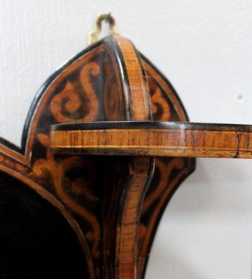 Antique Art Nouveau Blackened Rosewood Shelf, 1900s-RVK-746356