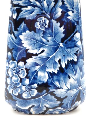 Antique Art Nouveau Blue Flintware Grape Vase for Rörstrand, Sweden, 1920s-JZC-2033364