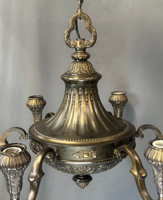 Antique Art Nouveau Brass Candlestick, 1910s-XSL-2024762