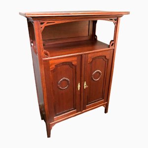 Antique Art Nouveau Cabinet in Mahogany-WMV-2040816