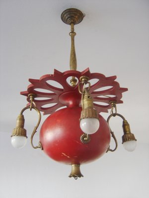 Antique Art Nouveau German Chandelier, 1900s-WPT-549528