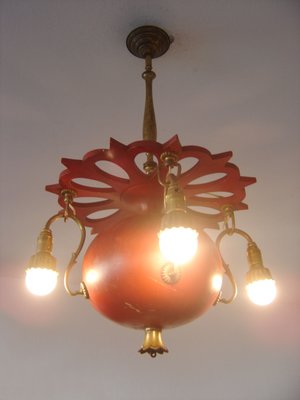 Antique Art Nouveau German Chandelier, 1900s-WPT-549528