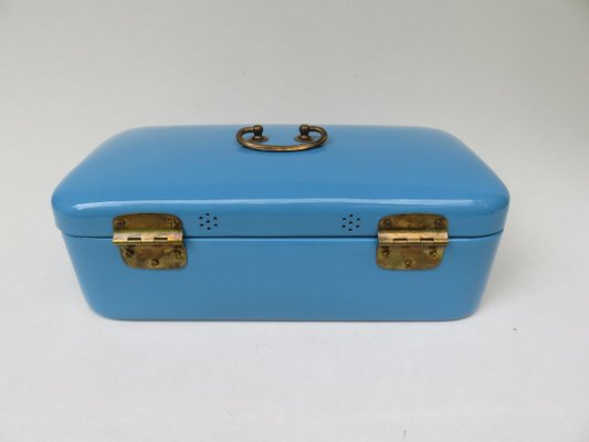 Antique Art Nouveau Light Blue Lunchbox from VEWAG Eschebach-EY-853220