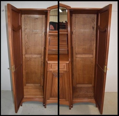 Antique Art Nouveau Mahogany Cabinet, 1900s-RVK-683489