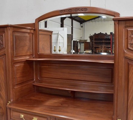 Antique Art Nouveau Mahogany Cabinet, 1900s-RVK-683489