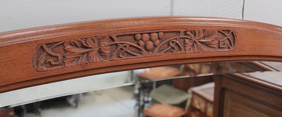 Antique Art Nouveau Mahogany Cabinet, 1900s-RVK-683489