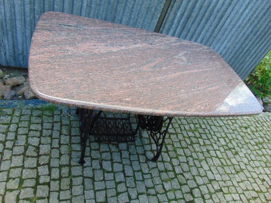 Antique Art Nouveau Marble Table-CAQ-722475