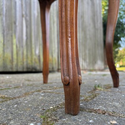 Antique Art Nouveau Nightstand in Walnut & Marble, 1900s-ALF-2033621