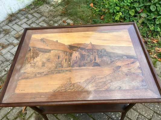 Antique Art Nouveau Side Table, 1890s-FEO-1750121