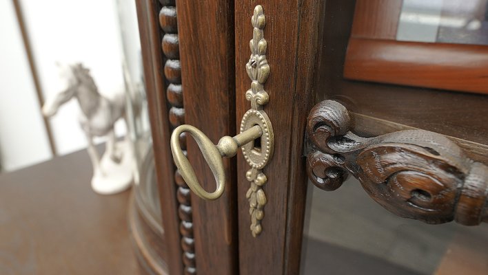 Antique Art Nouveau Style Oak Sideboard, 1920s-ZFH-2033651