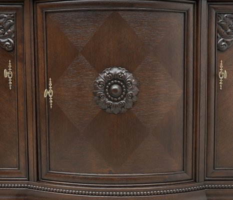 Antique Art Nouveau Style Oak Sideboard, 1920s-ZFH-2033651