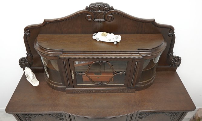 Antique Art Nouveau Style Oak Sideboard, 1920s-ZFH-2033651