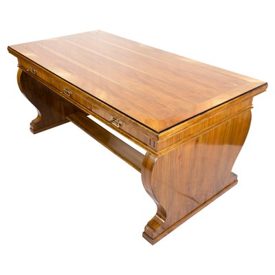 Antique Art Nouveau Walnut Writing Desk-WFJ-724210