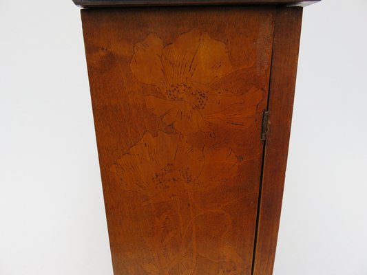 Antique Art Nouveau Wood Cabinet-EY-567319