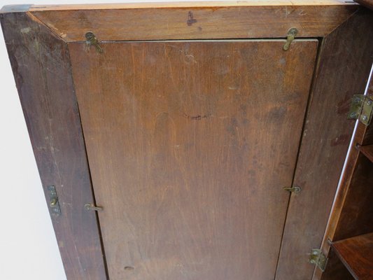 Antique Art Nouveau Wood Cabinet-EY-567319